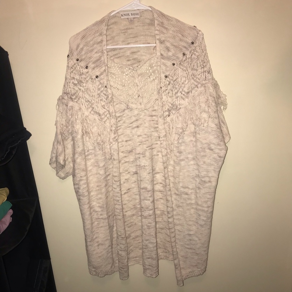Fringe cardigan
